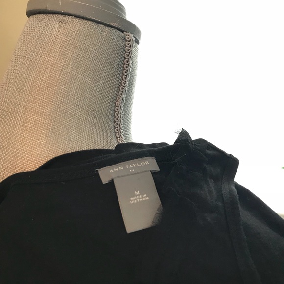 Black Ruffled Top - Picture 4 of 4